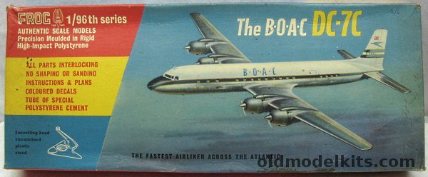 Frog 1/96 DC-7C BOAC, 351P plastic model kit